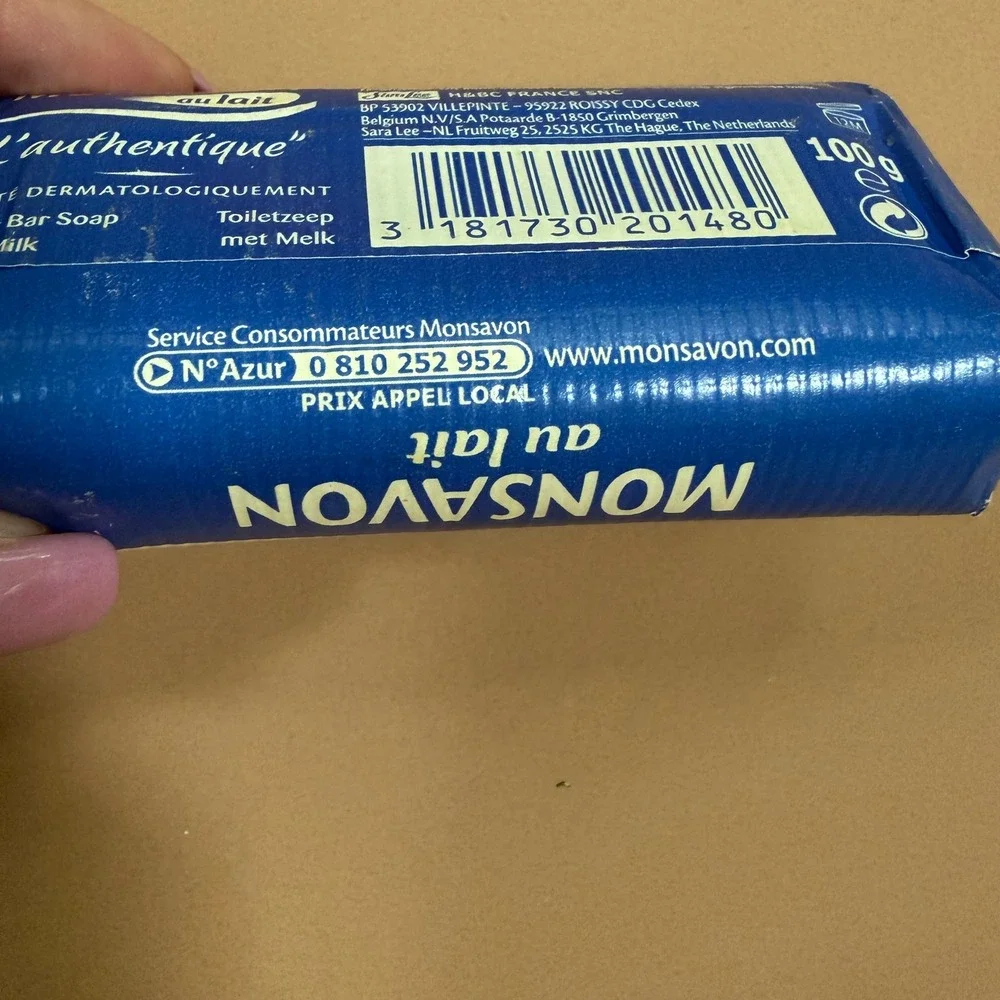 Monsavon au Lait L'authentique French Milk Toilet Bar Soap 100g New